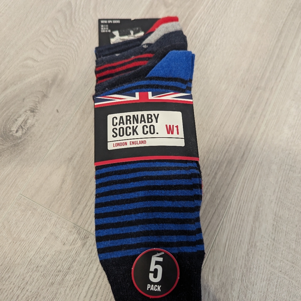 5 pairs of Carnaby W1 Socks